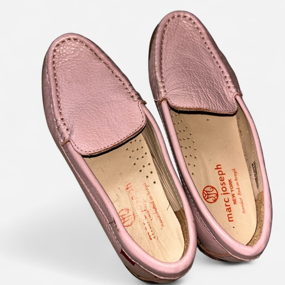 Marc Joseph Metallic Pink Loafers - Picture 2 of 3